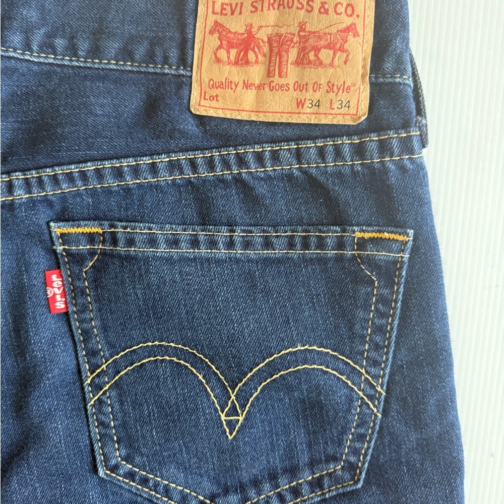 Vintage Men's Levi's Type 1 Iconic Straight denim jeans size 34x34 - Picture 4 of 11